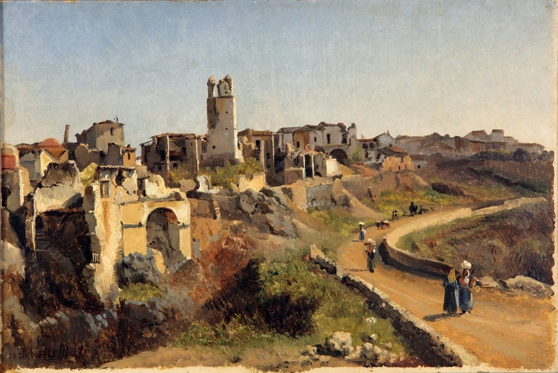 Melfi dopo il terremoto del 14 aprile 1832 - Museo Civico, Palazzo d'Avalos, Vasto, (CH)